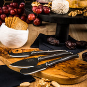 STYLE DE VIE - AUTHENTIC - LAGUIOLE Premium Collection - Cheese Knives, 3 Home & Kitchen Black