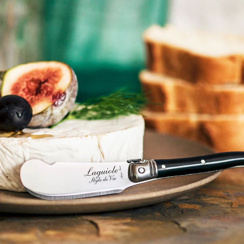 STYLE DE VIE - AUTHENTIC - LAGUIOLE Premium Collection - Cheese Knives, 3 Home & Kitchen Black