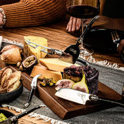 STYLE DE VIE - AUTHENTIC - LAGUIOLE Premium Collection - Cheese Knives, 5 - Pcs, Black Home & Kitchen