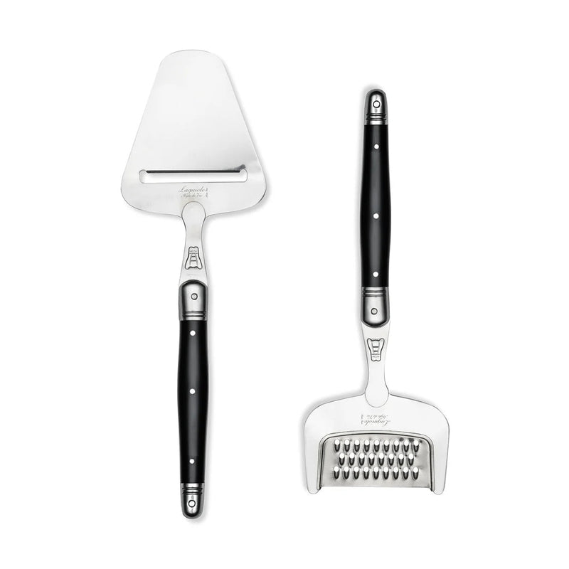 STYLE DE VIE - AUTHENTIC - LAGUIOLE Premium Collection - Cheese Slicer and Cheese Grater, Black, SS, ABS Home & Kitchen