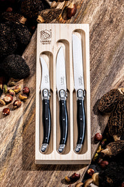 STYLE DE VIE - AUTHENTIC - LAGUIOLE Premium Collection kitchen Knives - Set of 3 Home & Kitchen