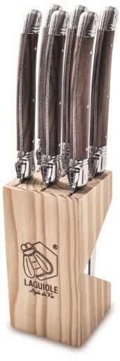 STYLE DE VIE - AUTHENTIC - LAGUIOLE Premium Collection - Steak Knives, Home & Kitchen Dark Wood