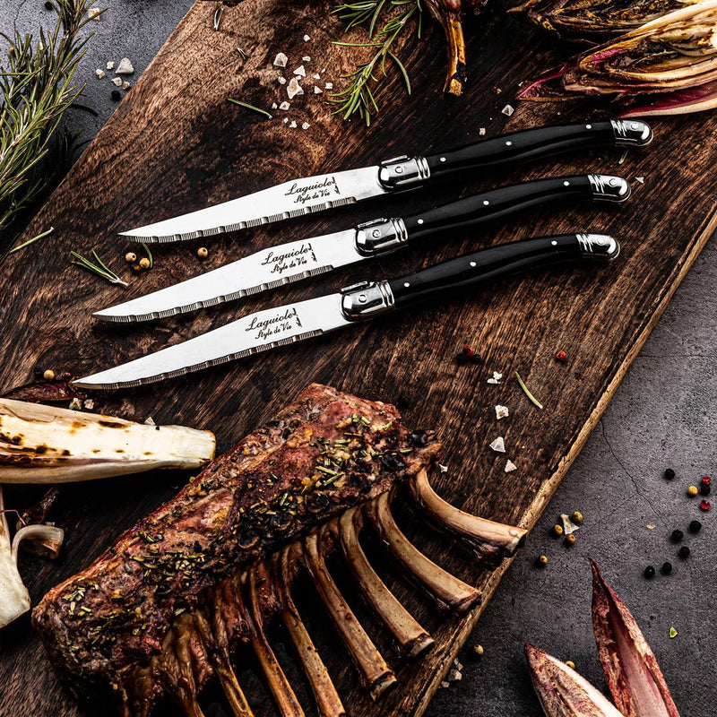 STYLE DE VIE - AUTHENTIC - LAGUIOLE Premium Collection - Steak Knives, Home & Kitchen Pearl