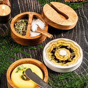 STYLE DE VIE - AUTHENTIC - Olive Oil, Butter Dish and Salt & Pepper Cellar Set Home & Kitchen