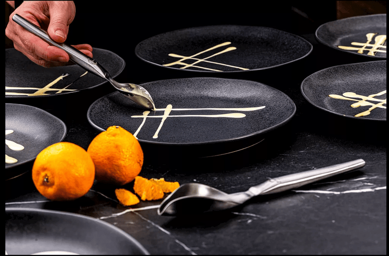 STYLE DE VIE - AUTHENTIC - PLATE - IT - Decoration Spoons, 2 - Piece Set, Matt Finish, SS Home & Kitchen