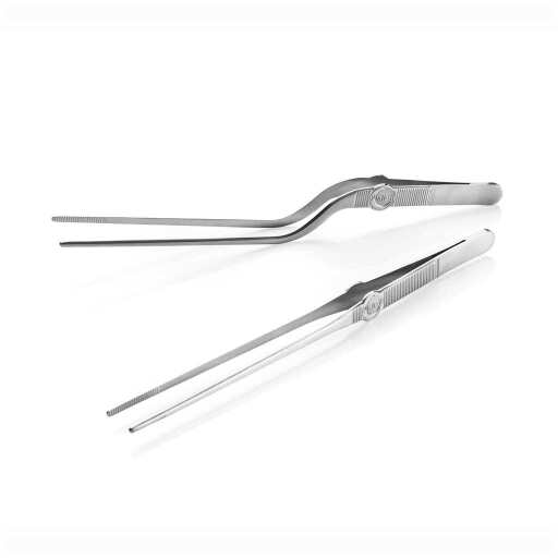 STYLE DE VIE - AUTHENTIC - PLATE - IT - Decoration Tweezers, 2 - Piece Set, Matt Finish, SS Home & Kitchen