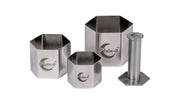 STYLE DE VIE - AUTHENTIC - PLATE - IT - Garnish Rings, Hexagon, 4 - Piece Set Home & Kitchen