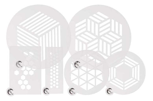 STYLE DE VIE - AUTHENTIC - PLATE - IT - Plate Stencils, Hexagon, 6 - Piece Set Home & Kitchen