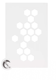 STYLE DE VIE - AUTHENTIC - PLATE - IT - Plate Stencils, Hexagon, 6 - Piece Set Home & Kitchen