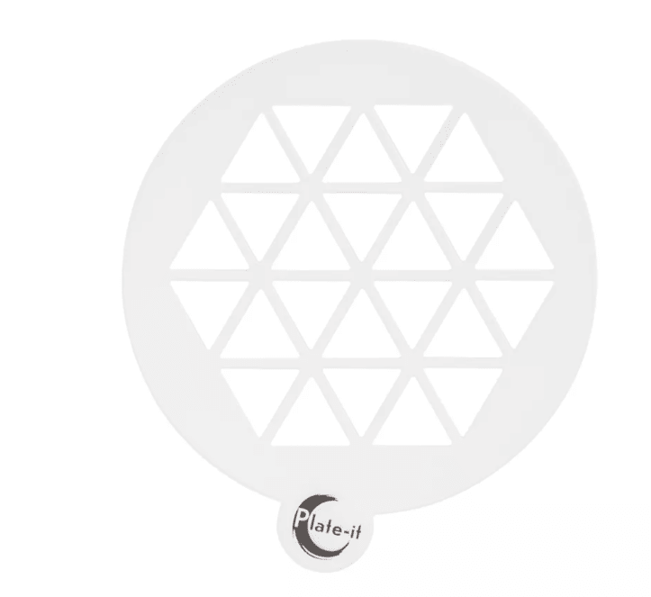 STYLE DE VIE - AUTHENTIC - PLATE - IT - Plate Stencils, Hexagon, 6 - Piece Set Home & Kitchen