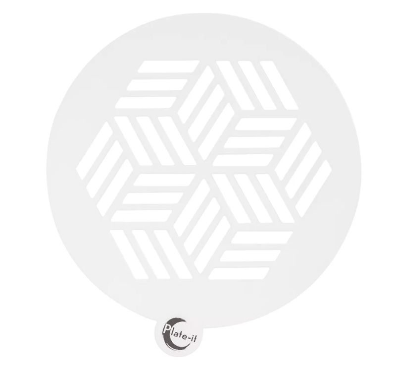 STYLE DE VIE - AUTHENTIC - PLATE - IT - Plate Stencils, Hexagon, 6 - Piece Set Home & Kitchen