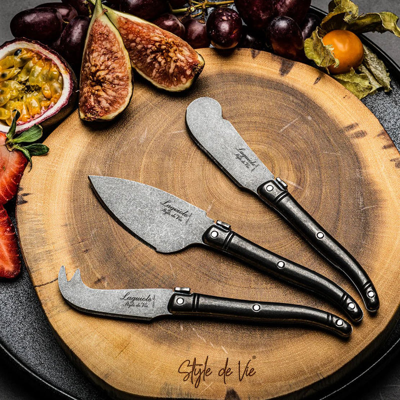 STYLE DE VIE - LAGUIOLE Premium - Butter Knives, 4 Pcs, 2.6""/6.5cm, B Home & Kitchen