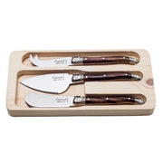 STYLE DE VIE - LAGUIOLE Premium - Cheese Knives, 3 Pcs, 2.2"/2.4"/2.6" Home & Kitchen