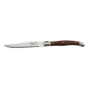 STYLE DE VIE - LAGUIOLE Premium - Steak Knives, 4.3 6 - Pcs Block Set, Dark Woo Home & Kitchen