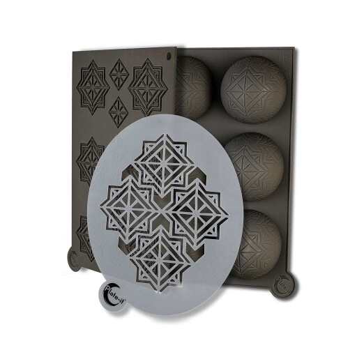 STYLE DE VIE - PLATE - IT - Molds, Infinity, 3 - Piece Set, 2 Silicone, 1 Po