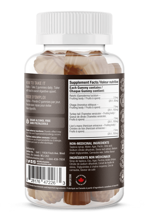 Suku - Super Mushroom 60 Gummies Health & Wellness