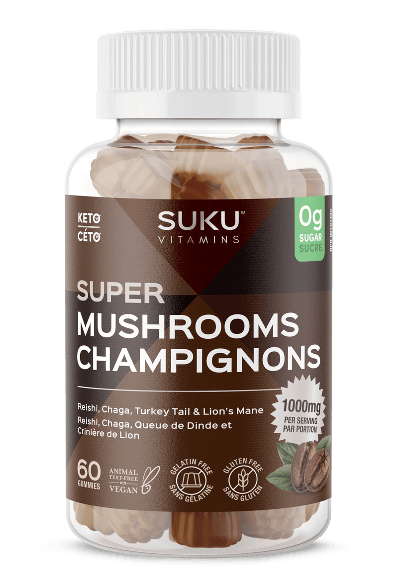 Suku - Super Mushroom 60 Gummies Health & Wellness