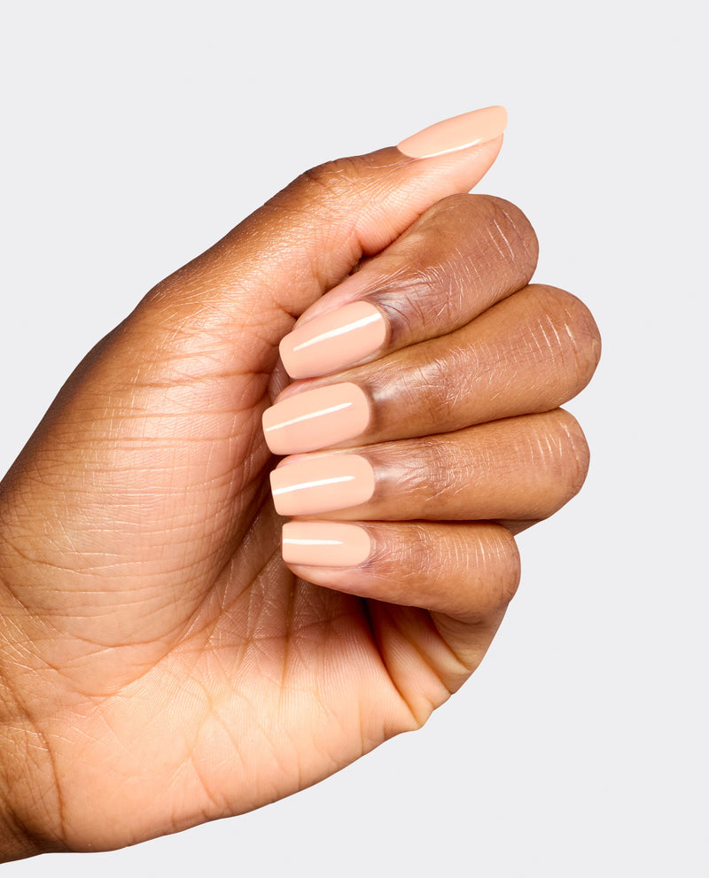 Suzi Take a Vow light peach manicure