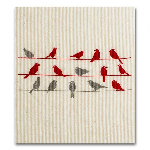 Swedish Cloths - Birds on a Wire Swedish Cloth
