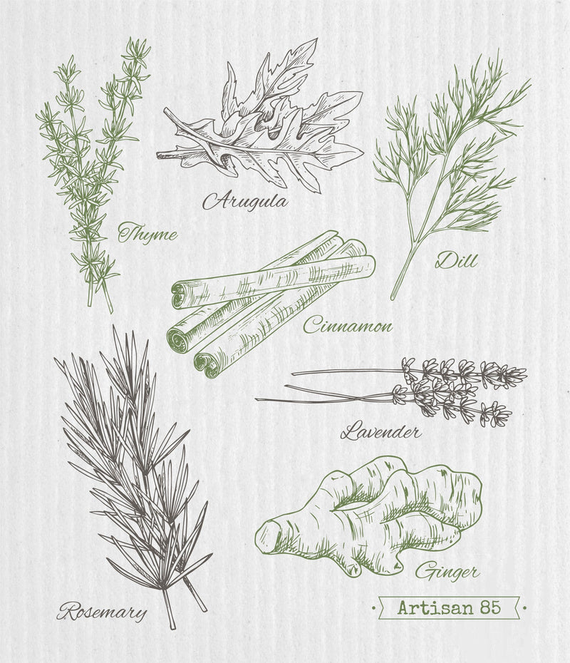 Swedish Cloths - Fresh Herbs Swedish Cloth