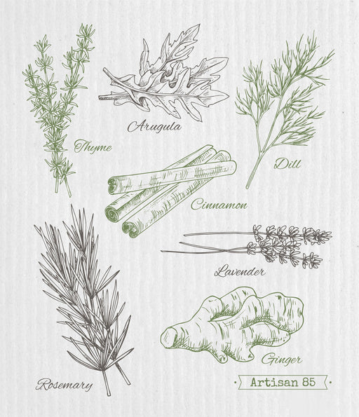 Swedish Cloths - Fresh Herbs Swedish Cloth