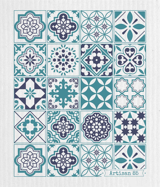 Swedish Cloths - Lisbon Blue Tile Swedish Cloth