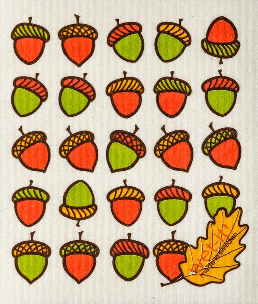 Swedish Cloths - Rows of Acorns Wet - it cloth