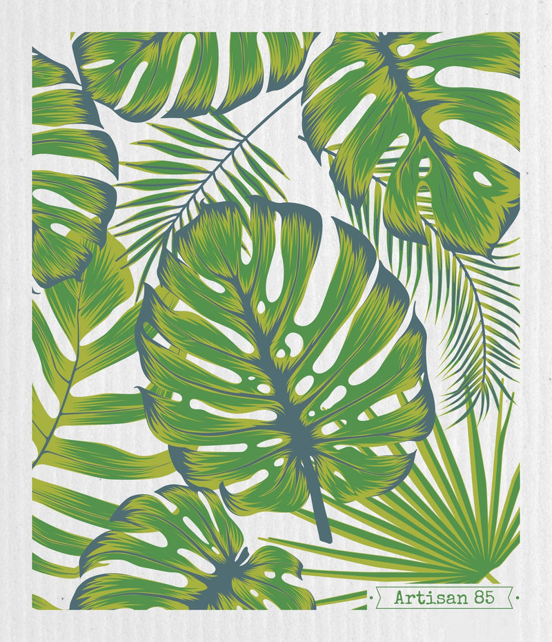 Swedish Cloths - Tropical Leaves Swedish Cloth