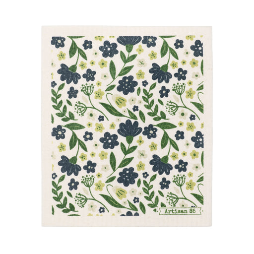 Swedish Cloths - Vintage Blue Floral Swedish Cloth