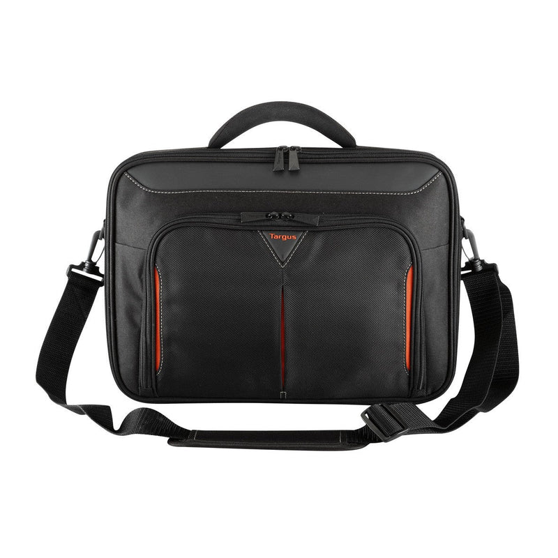 Targus - Classic+ Clamshell Laptop Case - Black/Red (CN418GL) | 17–18 in / 43.2–45.7 cm