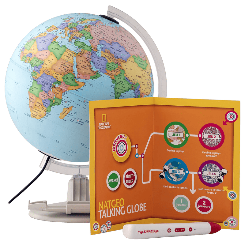 Tecnodidattica - Natgeo - GLOBE PARLANT 25 cm - FR Games & Toys