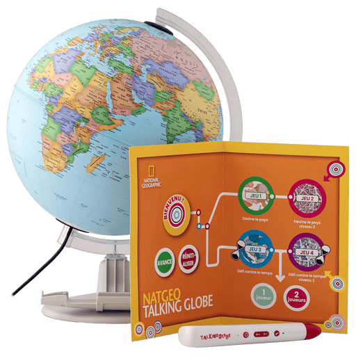 Tecnodidattica - Natgeo - GLOBE PARLANT 25 cm - FR Games & Toys