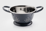 Taylor's Eye Witness - Stainless Steel Mini Colander - Graphite | 15 x 8.6 cm / 5.9 x 3.4 in