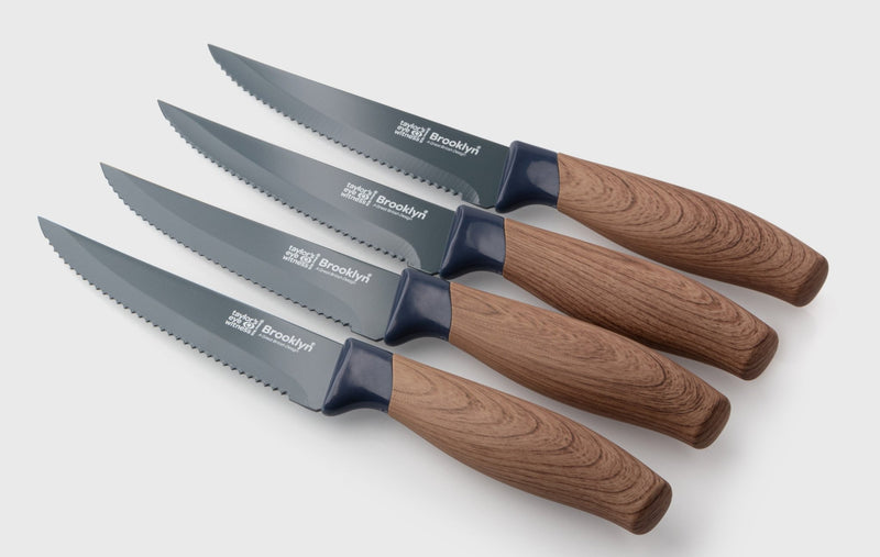 TEW - Steak Knife set/4 Brooklyn Walnut