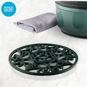 TEW - Vintage Rnd Silicone Trivet British Racing Green Home & Kitchen