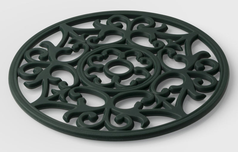 TEW - Vintage Rnd Silicone Trivet British Racing Green Home & Kitchen