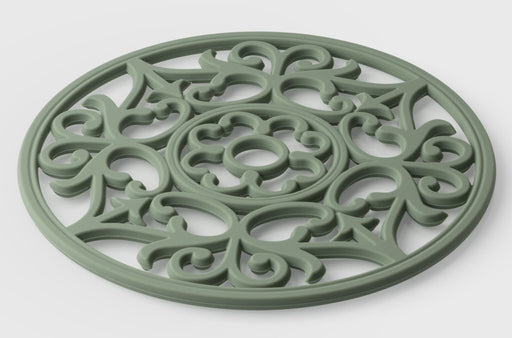 TEW - Vintage Rnd Silicone Trivet Sage
