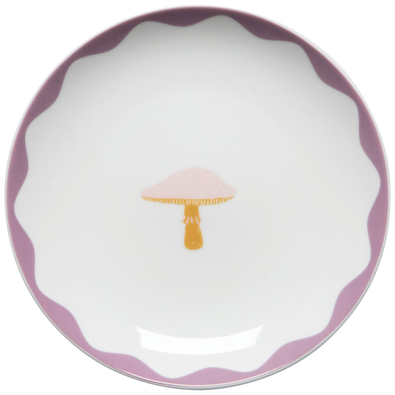 Danica Jubilee - Mushroom Gems - Appetizer Plates (Set of 4) - plate detail
