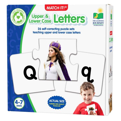 The Learning Journey - MATCH IT! - UPPER & LOWER CASE LETTERS Games & Toys