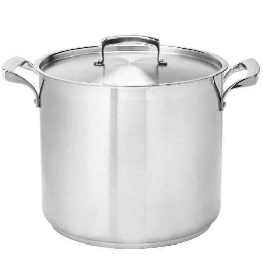 Thermalloy - Deep Stock Pot - 100QT / 94.63 L - 19.5x19.5" / 50x50 cm - Stainless Steel Home & Kitchen