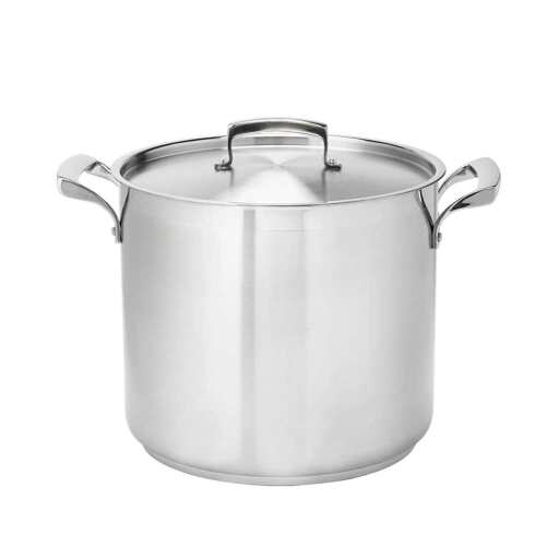 Thermalloy - Deep Stock Pot - 32QT / 30.2 L - 13.3x13.3" / 34x34 cm - Stainless Steel Home & Kitchen