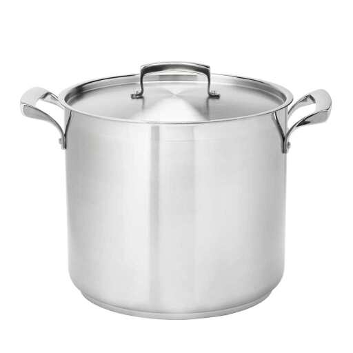 Thermalloy - Deep Stock Pot - 40QT / 37.85 L - 17.8x11" / 45x28 cm - Stainless Steel Home & Kitchen