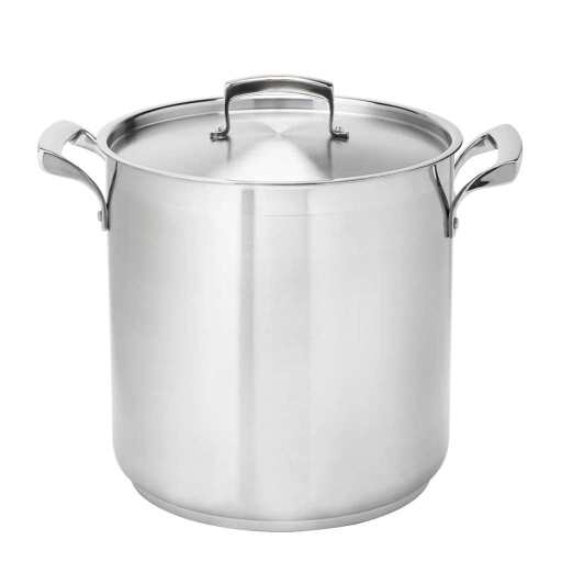 Thermalloy - Deep Stock Pot - 80QT / 75.7 L - 19.5x15.8" / 50x40 cm - Stainless Steel Home & Kitchen