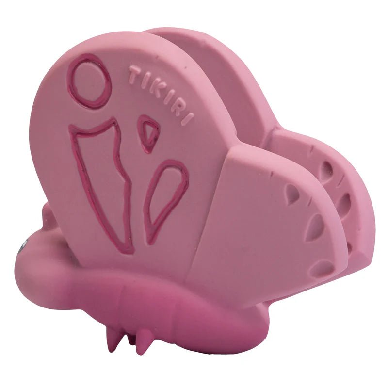 TIKIRI - BUTTERFLY NATURAL RUBBER TOY 3"H Toys & Games