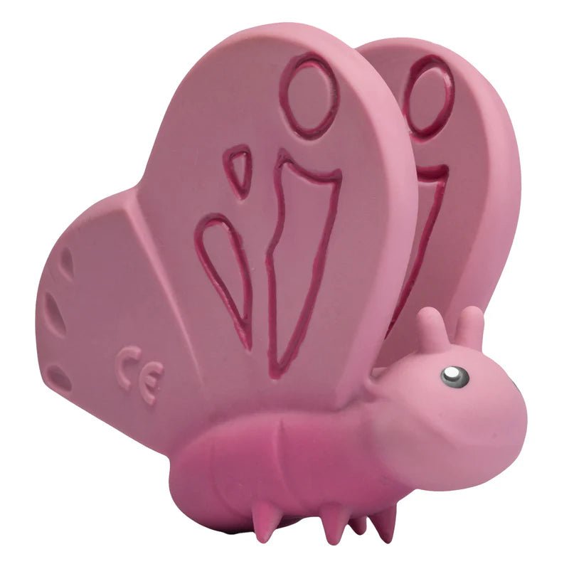 TIKIRI - BUTTERFLY NATURAL RUBBER TOY 3"H Toys & Games
