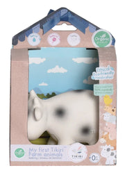 TIKIRI - COW NATURAL RUBBER TOY 5"H Toys & Games