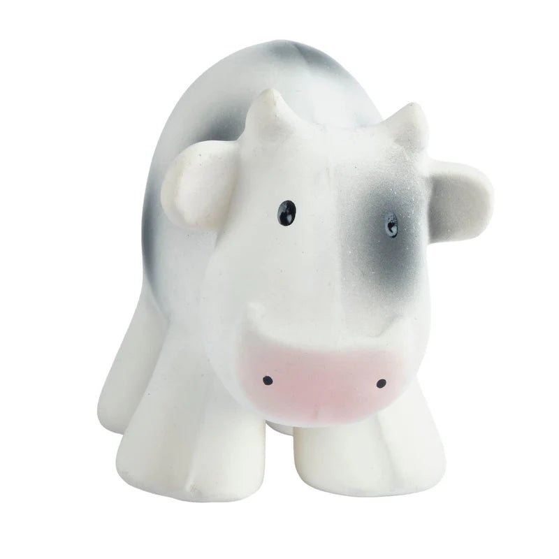 TIKIRI - COW NATURAL RUBBER TOY 5"H Toys & Games