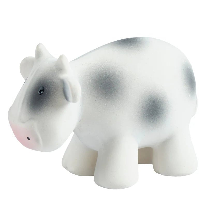 TIKIRI - COW NATURAL RUBBER TOY 5"H Toys & Games