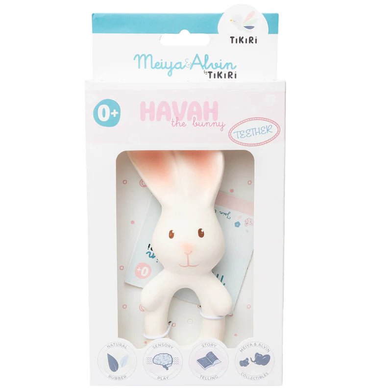 TIKIRI - HAVAH THE BUNNY TEETHER 6.5"H Toys & Games