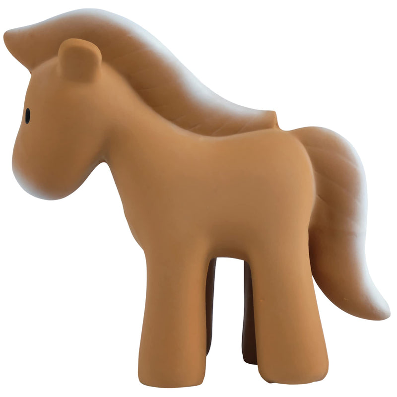 TIKIRI - HORSE NATURAL RUBBER TOY 5"H Mother & Baby
